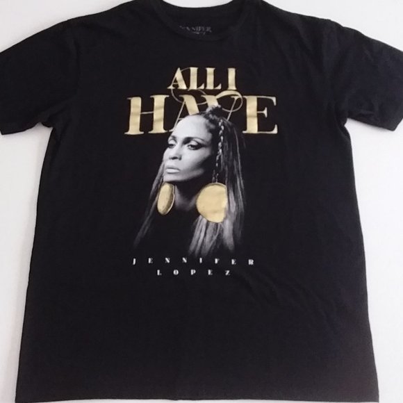 Jennifer Lopez All I Have Los Vegas black Tee - Picture 1 of 7